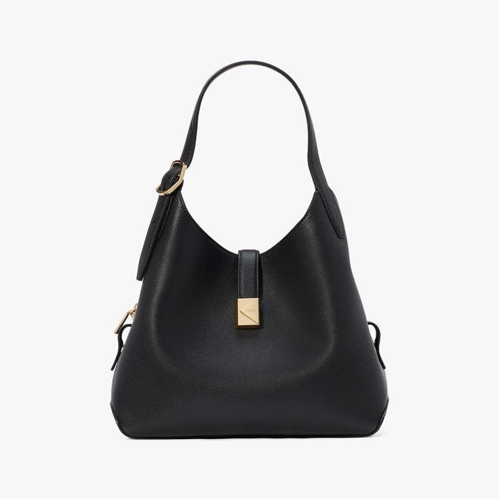 NWT Kate Spade Deco Crossbody Tote Bag Black/Gold KI557